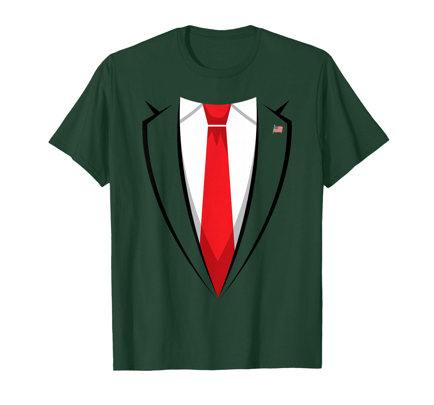 Halloween Trump Suit Shirt US President Easy Costume T-Shirt