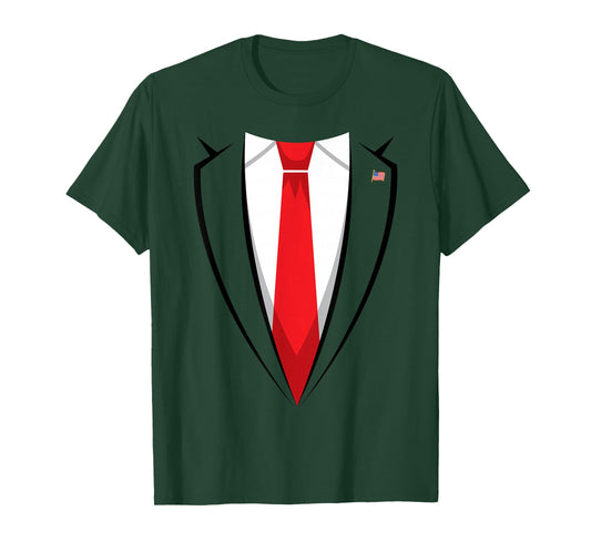 Halloween Trump Suit Shirt US President Easy Costume T-Shirt