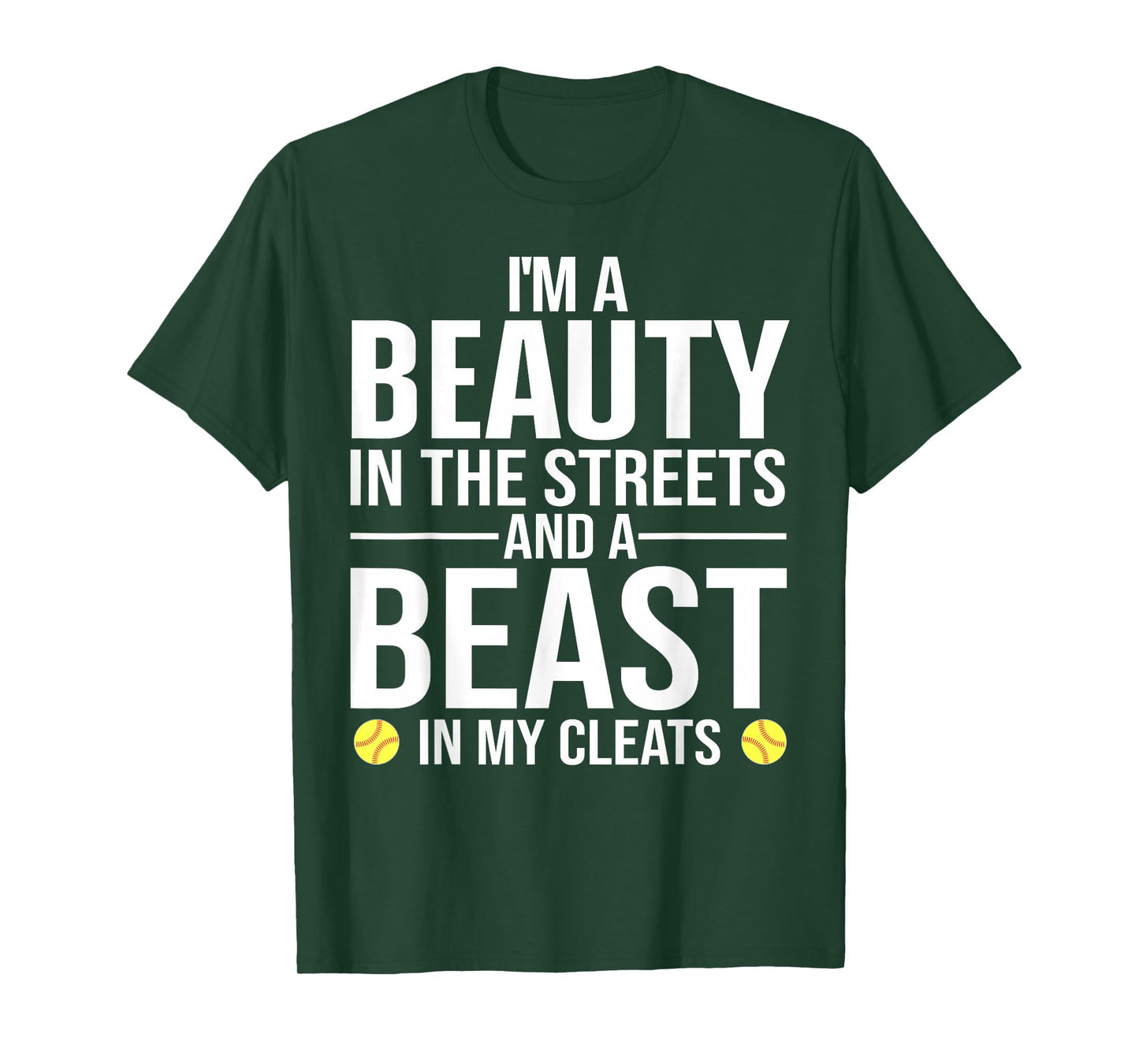 Funny Softball Design For Women Girls Softball Team Player T-Shirt