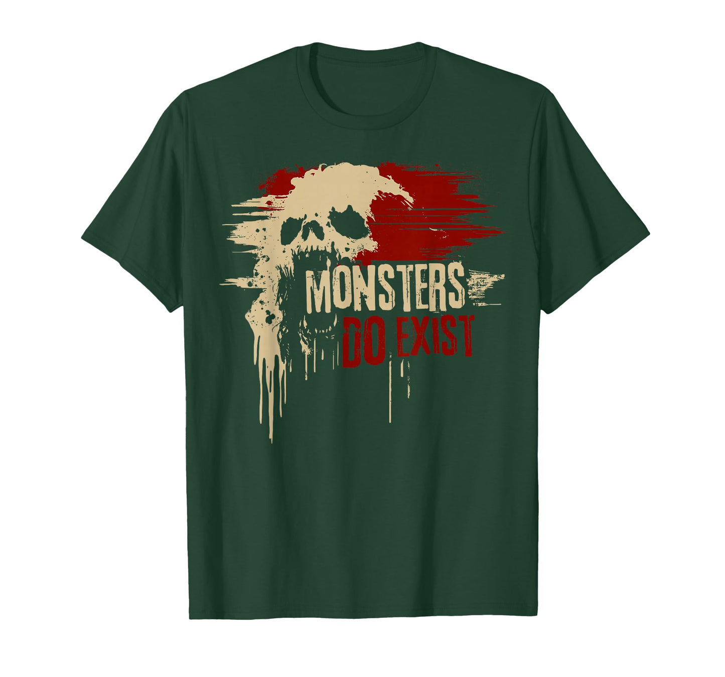 Monsters Do Exist Spooky Horror Gothic Graphic T-Shirt