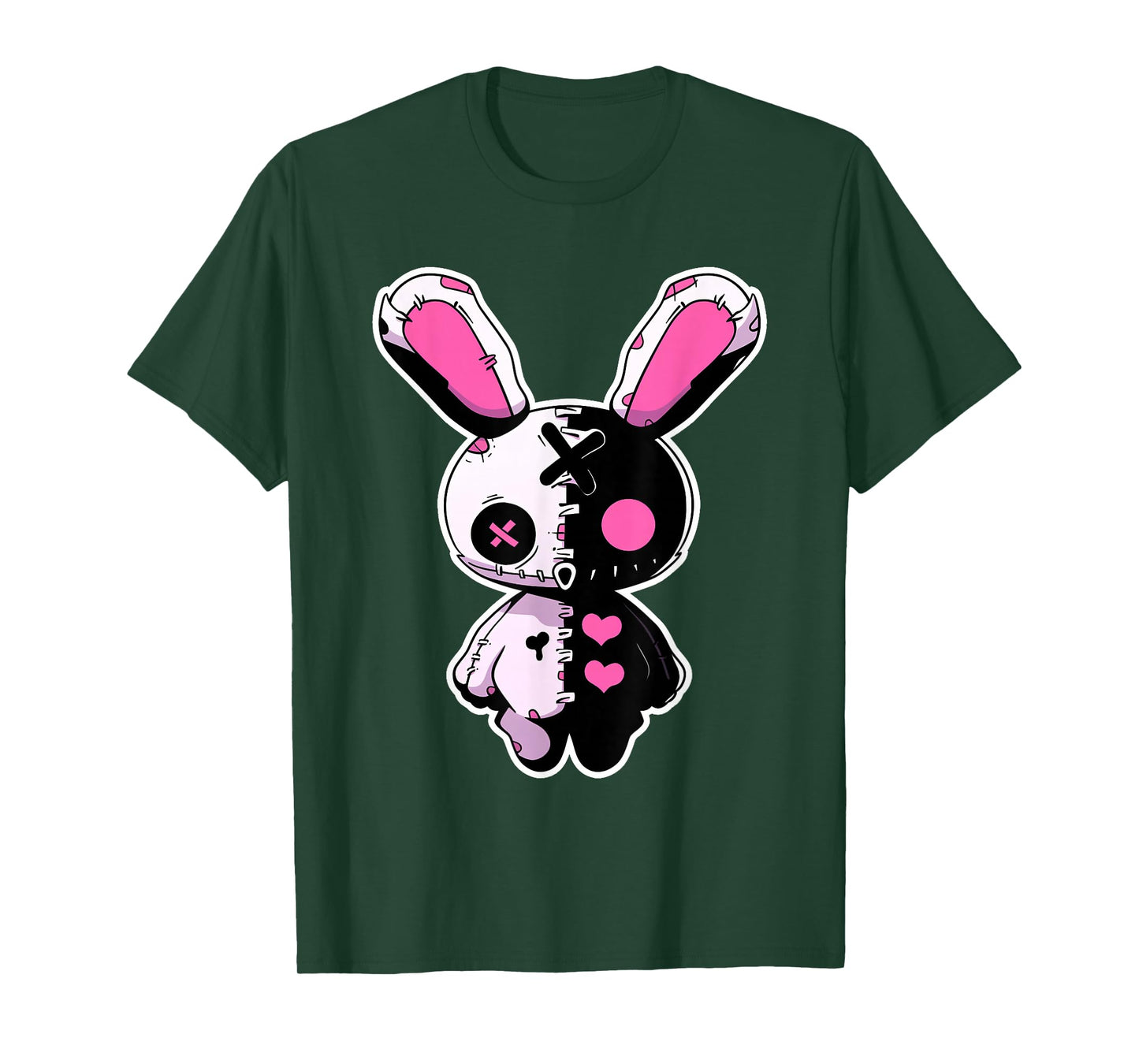 Goth Bunny Gothic Outfit Cute E-Girl Kawaii Rabbit Grunge T-Shirt