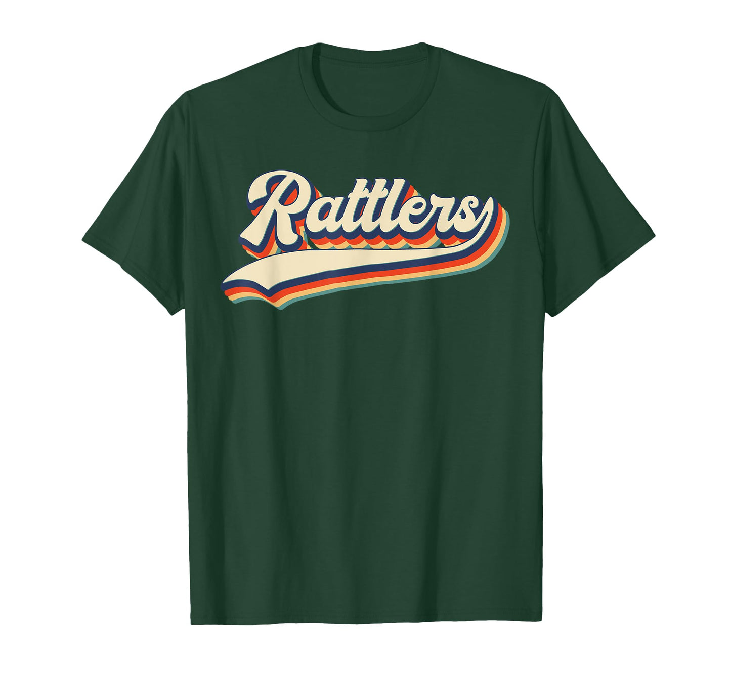 Rattlers School Sports Name Vintage Retro Gift T-Shirt