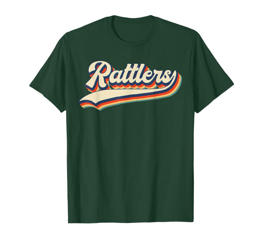 Rattlers School Sports Name Vintage Retro Gift T-Shirt