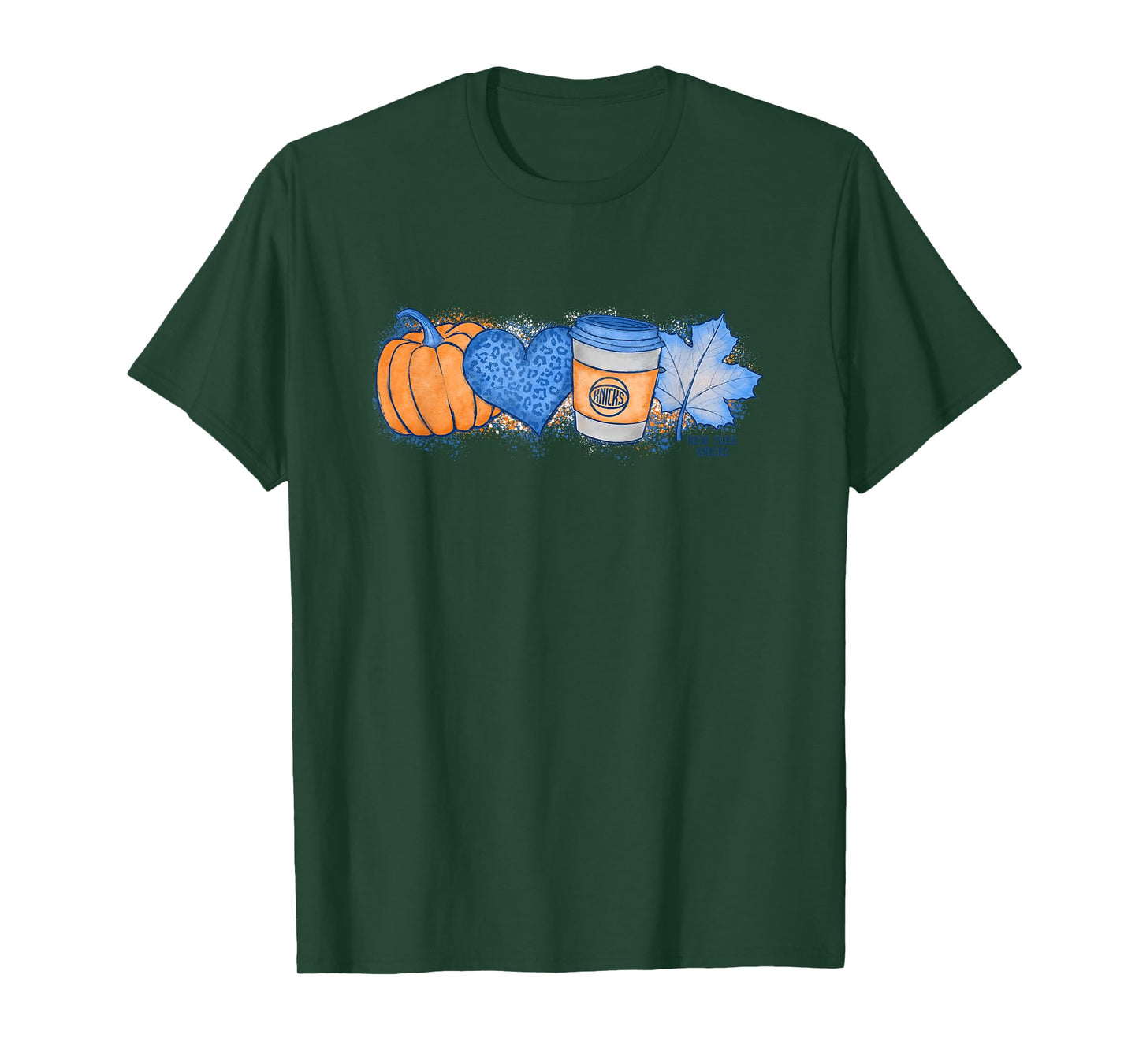 NBA New York Knicks Cozy Fall Painted Banner T-Shirt