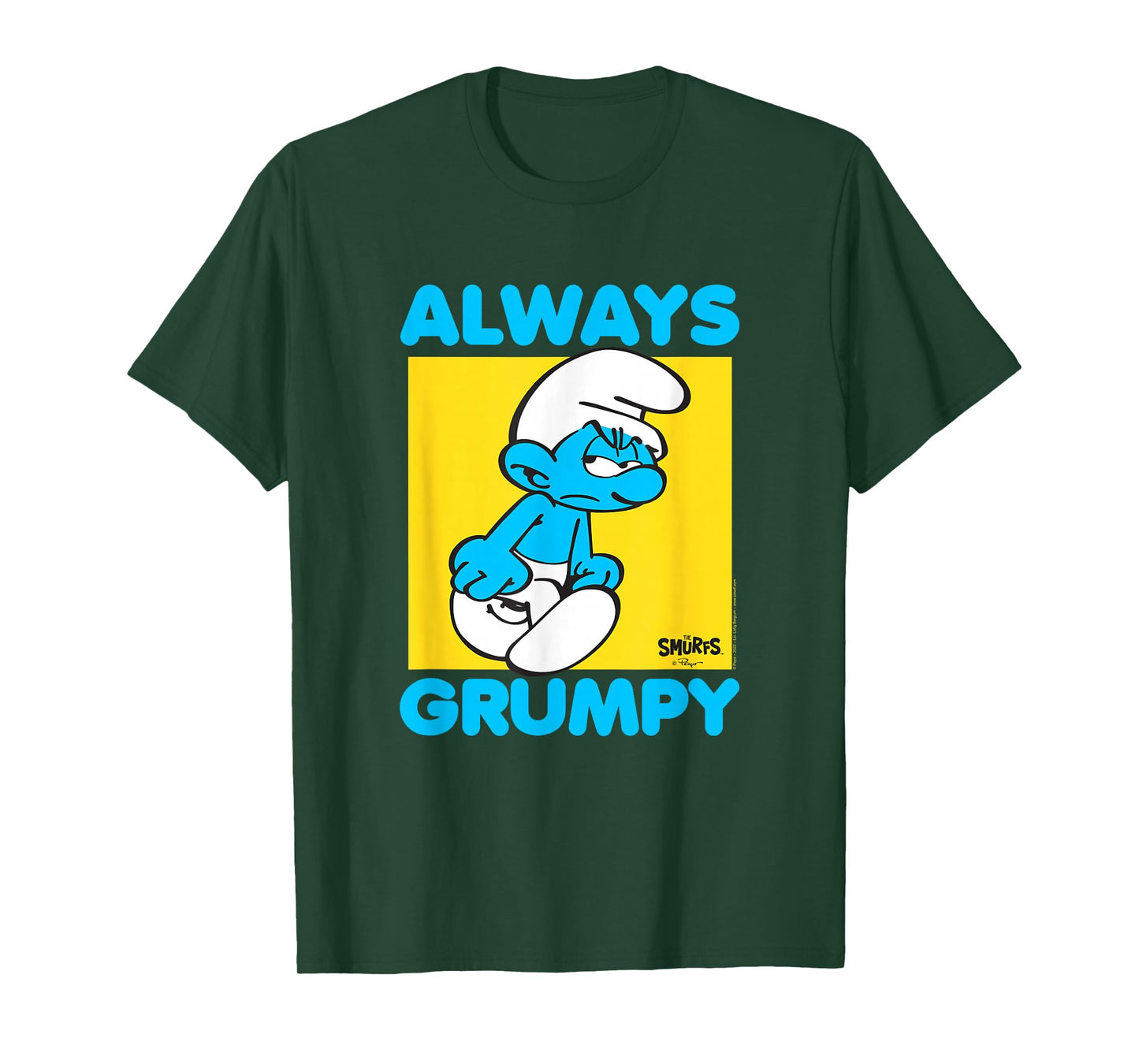 The Smurfs Always Grumpy Retro Cartoon T-Shirt