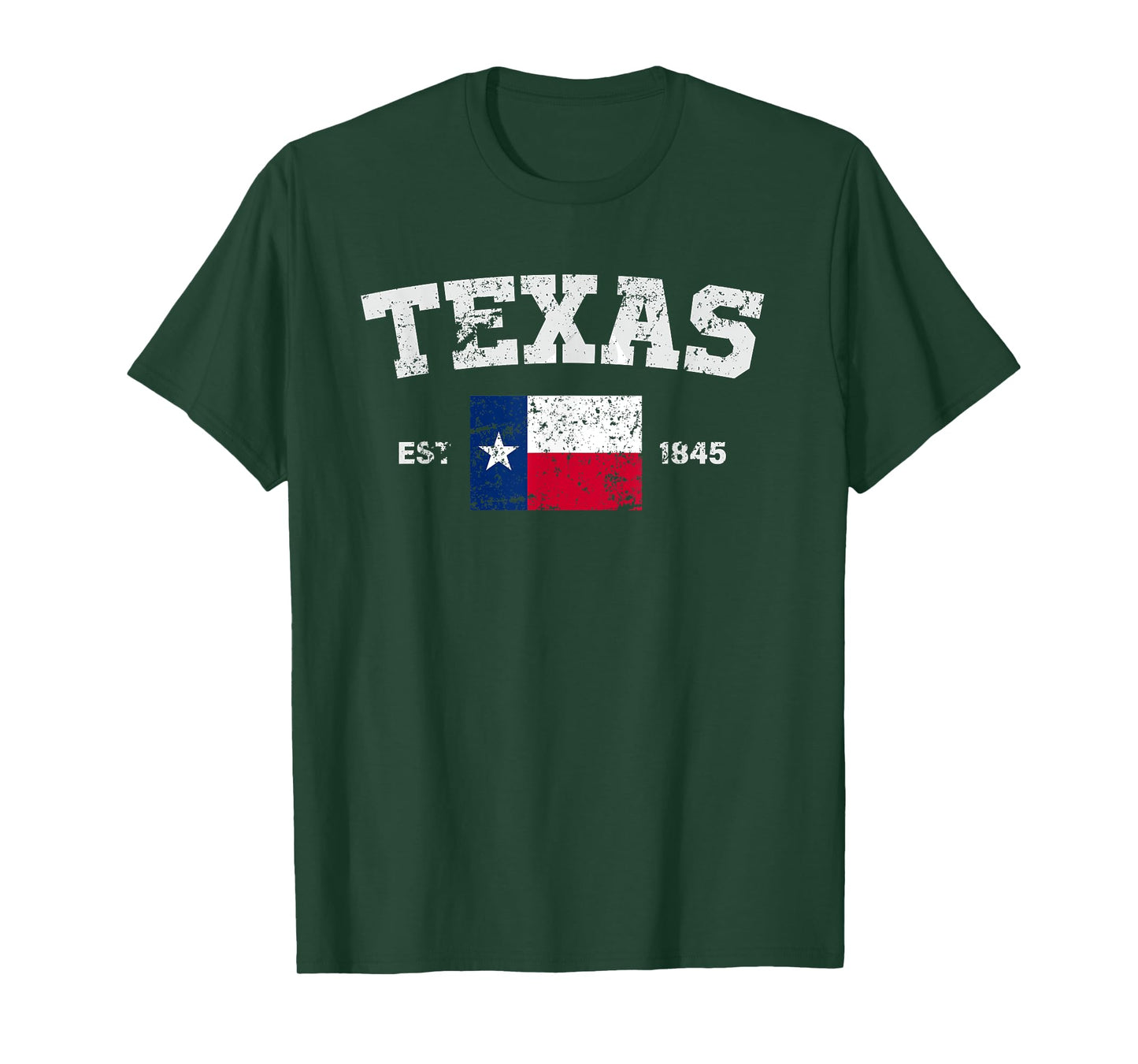 Texas Est. 1845 Texas Flag Cool Vintage Texan Tx Men Women T-Shirt