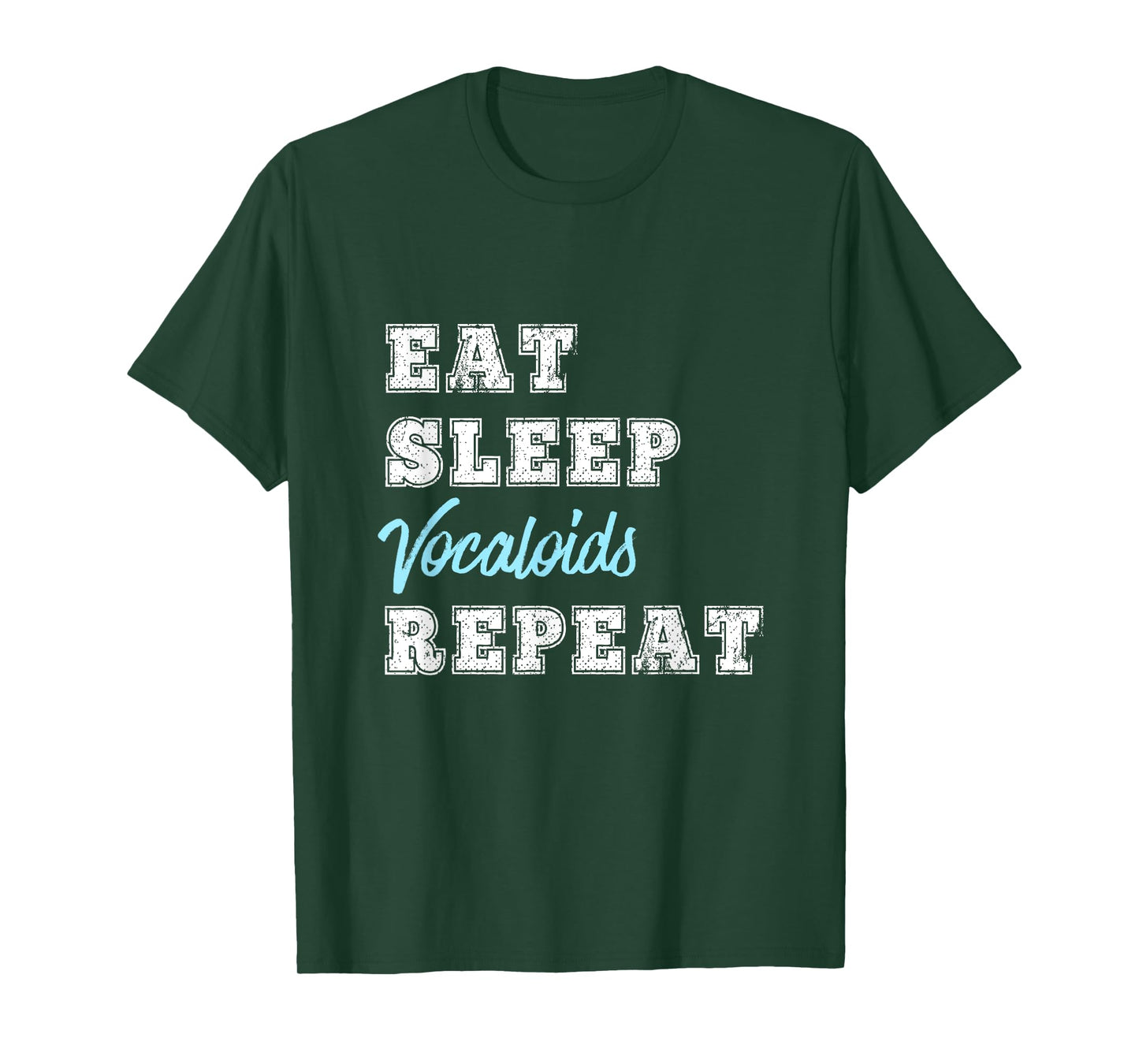 Vocaloid Lover Gift Funny Eat Sleep Weeabo Anime Music Game T-Shirt