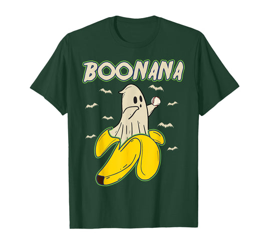 Funny Boonana Ghost Halloween Bananas Lovers Men Women Kids T-Shirt