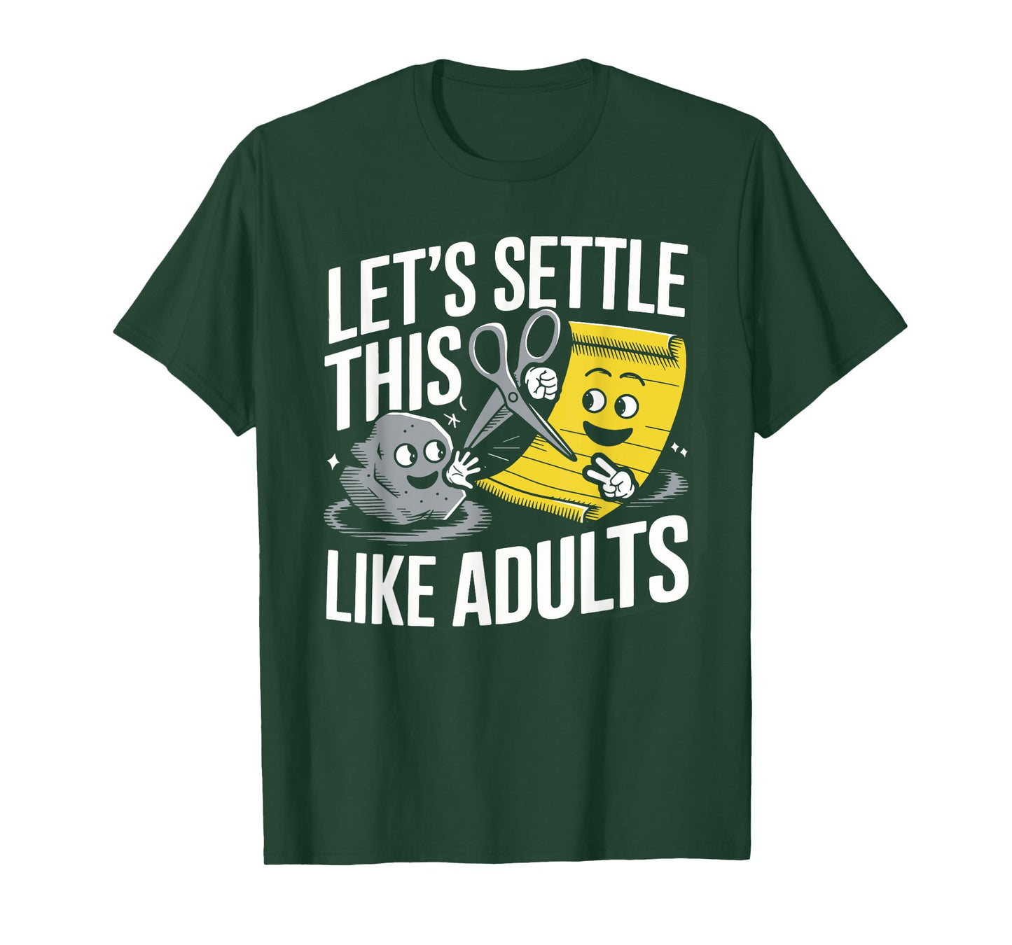 Let's Settle This Like Adults Rock Paper Scissors T-Shirt