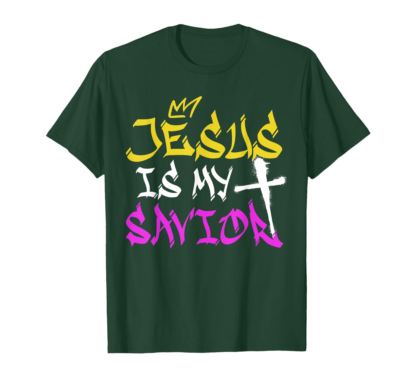 Jesus Is My Savior Graffiti Spray Street Art Drawing Artist T-Shirt
