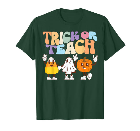 Trick or Teach Cute Halloween Teacher T-Shirt