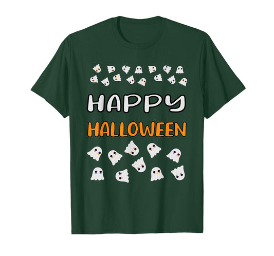 Happy Halloween Funny Halloween Ghost Cute for Women T-Shirt