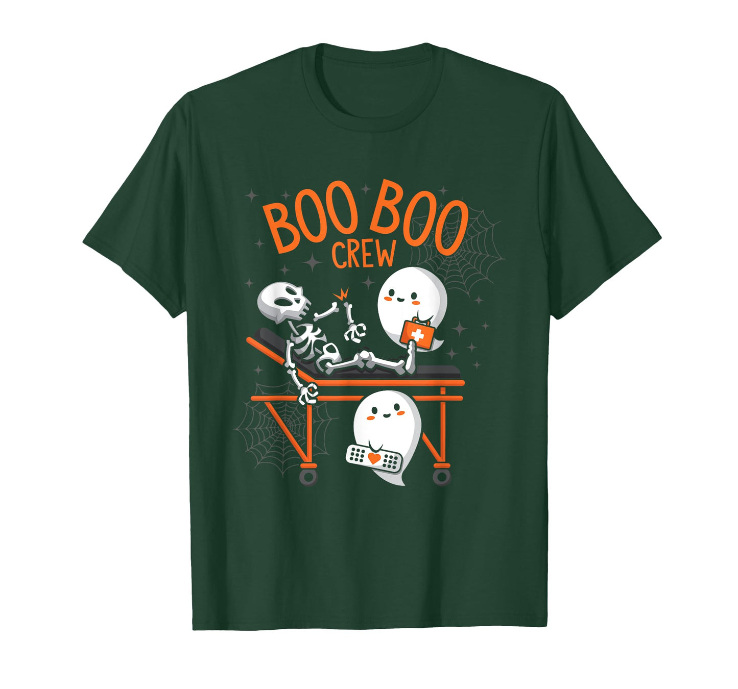 Boo Boo Crew Ghost Doctor Paramedic EMT Nurse Halloween T-Shirt