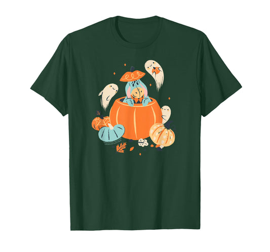 Disney Winnie the Pooh Eeyore Pumpkin & Ghost Pals Halloween T-Shirt