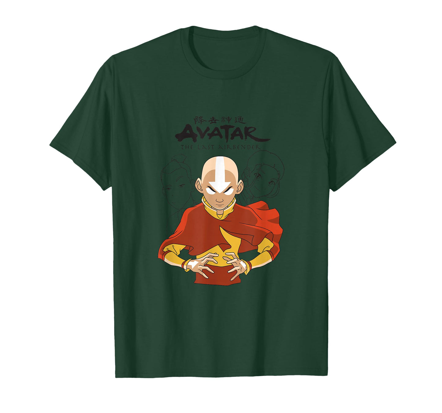 Avatar: The Last Airbender Aang Katara Sokka Shadowscape T-Shirt