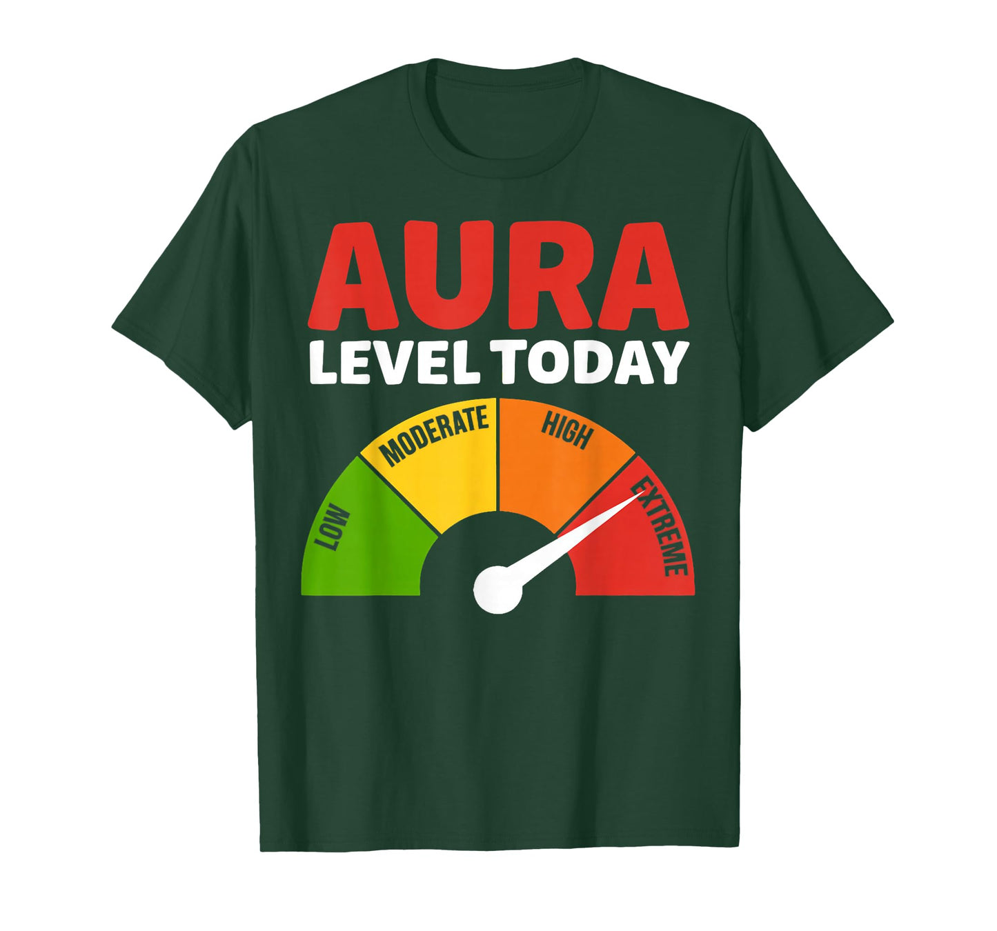 Aura Level Today Level Meter Farm Aura Funny Aura Farming T-Shirt