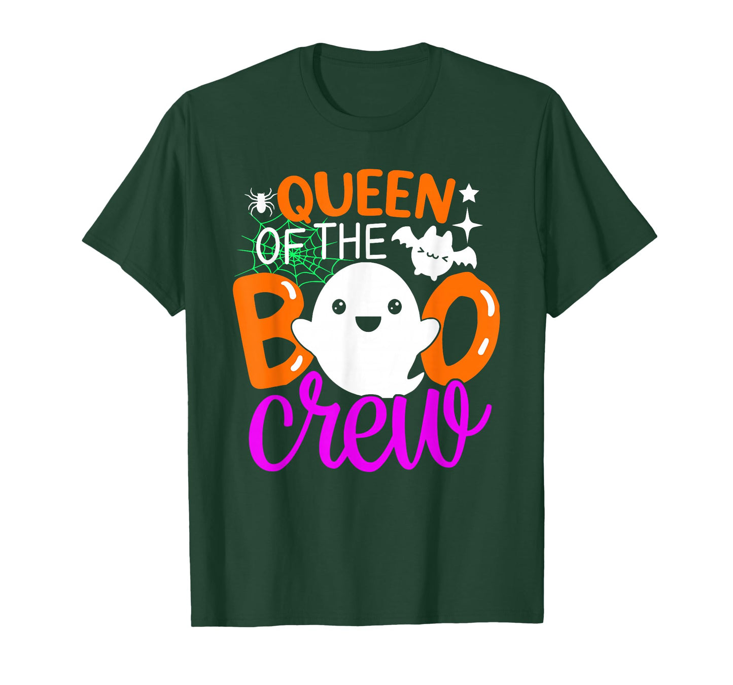 Queen Of The Boo Crew Funny Halloween Family Matching T-Shirt