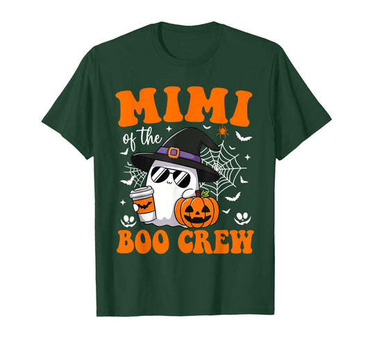 Mimi Boo Crew Groovy Ghost Matching Family Halloween T-Shirt