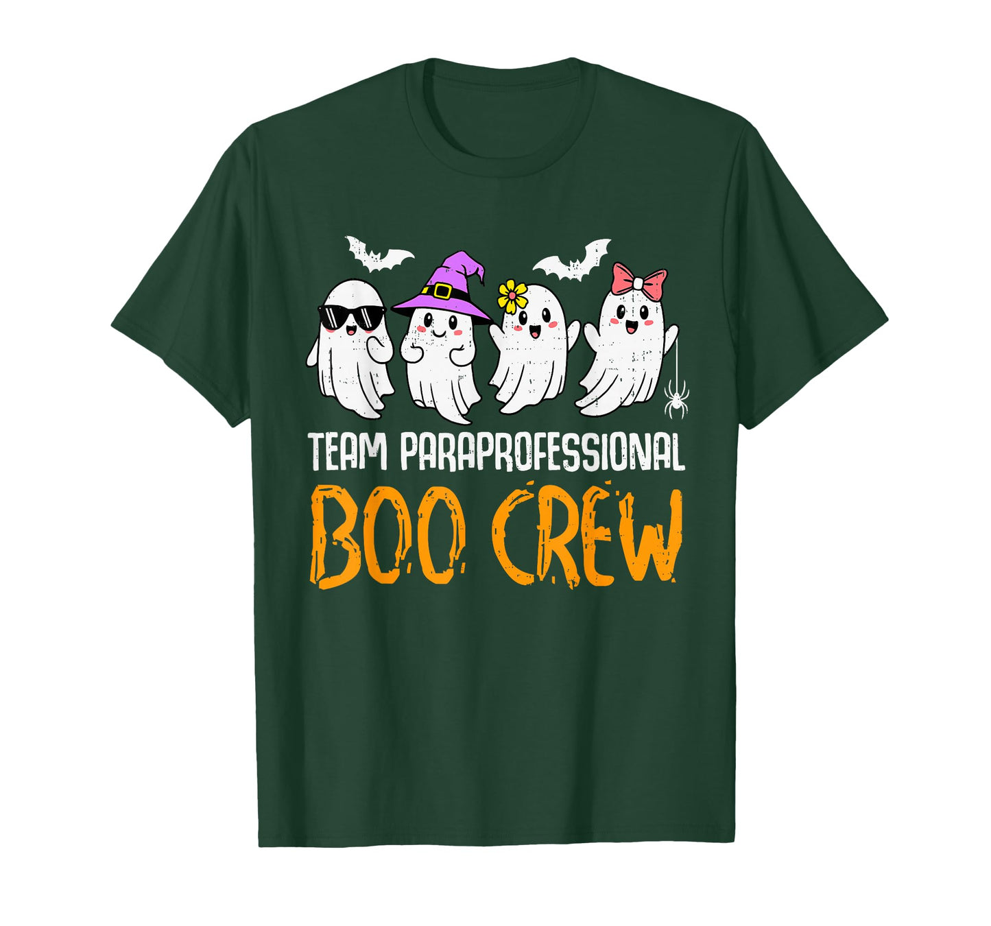 Team Paraprofessional Boo Crew Ghost Halloween para Costume T-Shirt