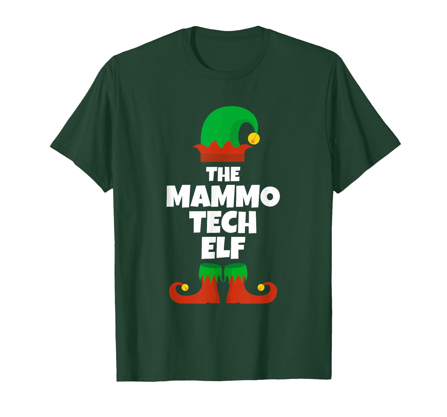 I'm The Mammo Tech Elf Family Pajama Christmas Mammography T-Shirt