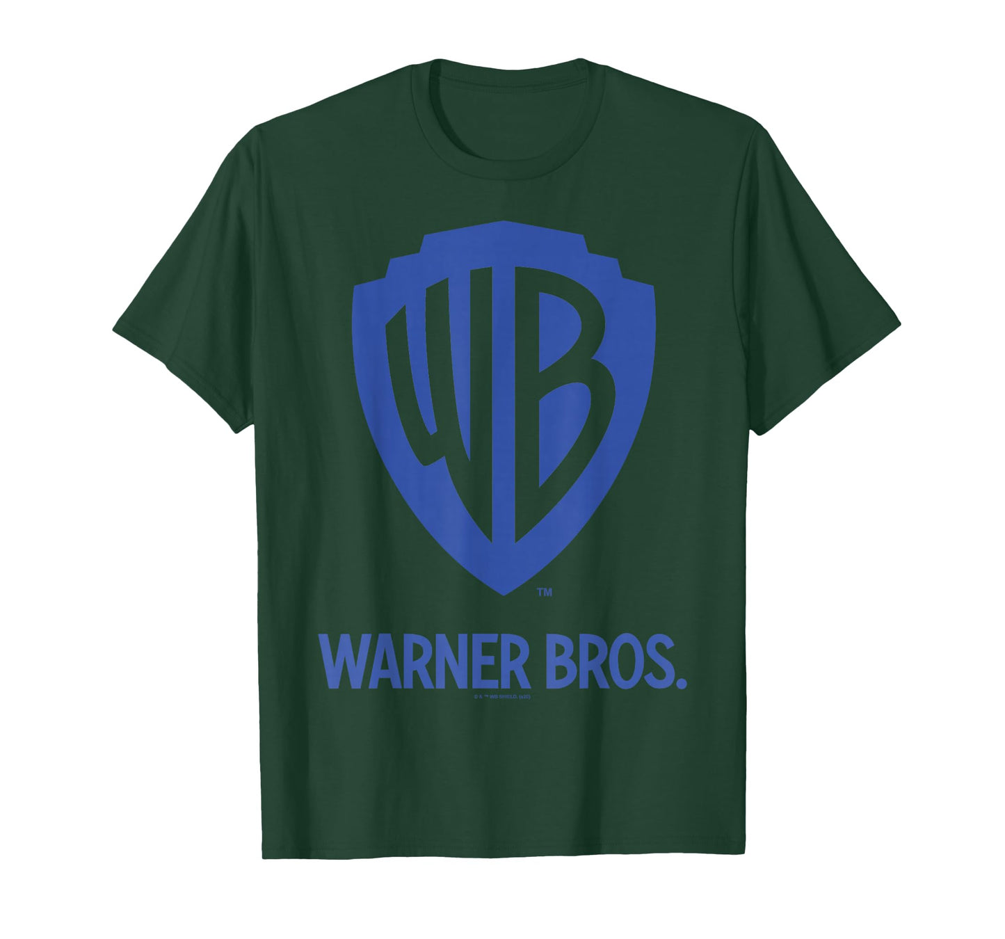 Warner Brothers WB Blue Logo T-Shirt Small