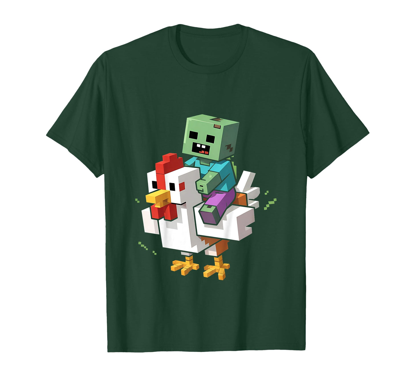 Kids Funny Jock Chicken Zombie Brick Games Shirt Mens Boy Kids T-Shirt