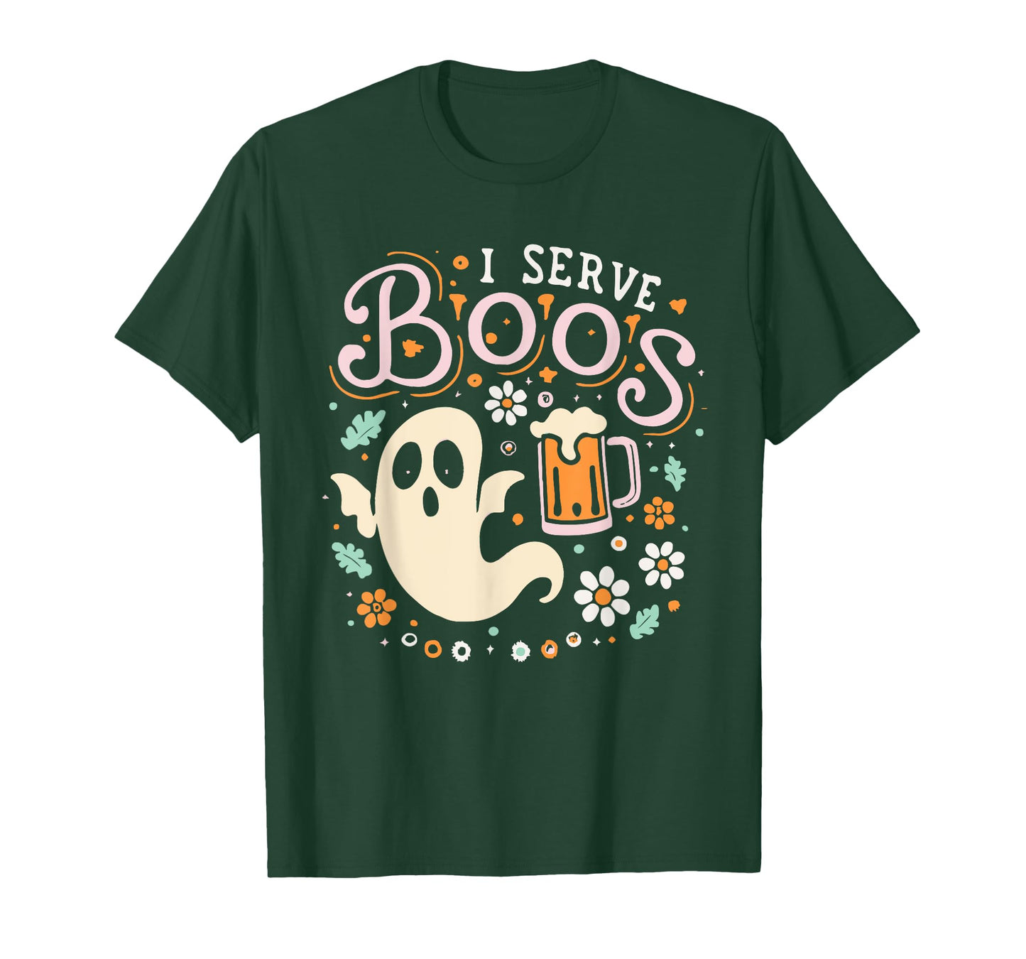 I Serve Boos, Funny Halloween Gag T-Shirt