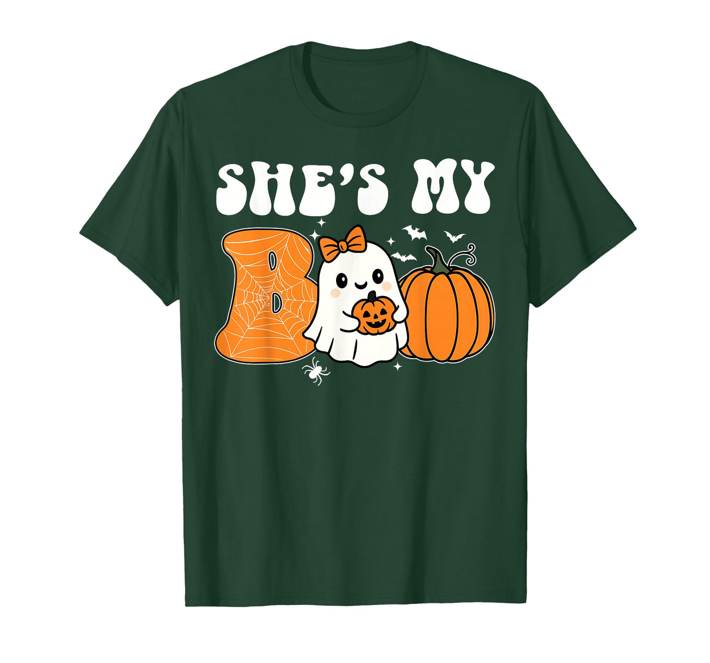 She's My Boo Funny Matching Halloween Couples He's My Boo T-Shirt