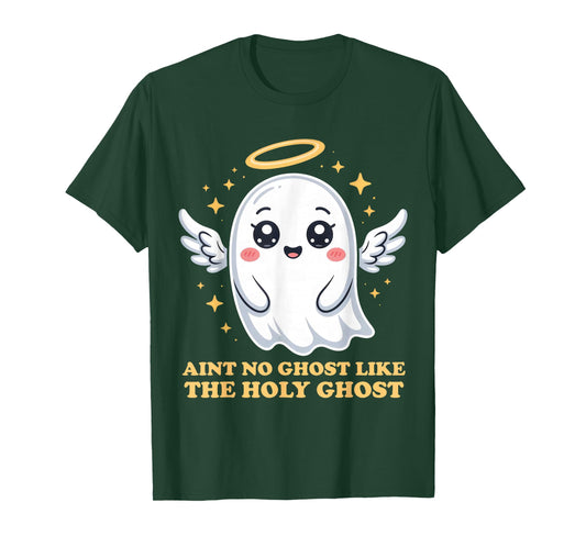 Halloween Ain't No Ghost Like The Holy Ghost Angel Halo T-Shirt