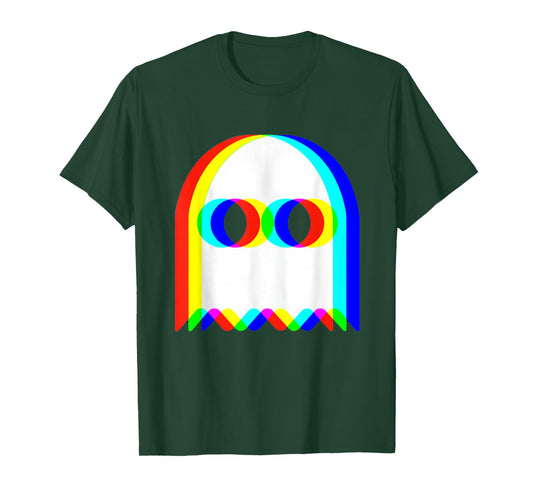 Funny Trippy Ghost Vaporwave Halloween Rave Party Funny T-Shirt