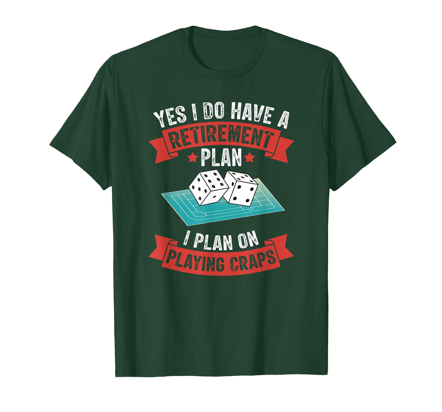 Craps Table Crapshooting Strategy Rules Game Dice Board T-Shirt