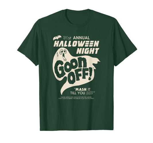 Goon Off, Halloween Night, Funny Ghost Halloween Goth T-Shirt