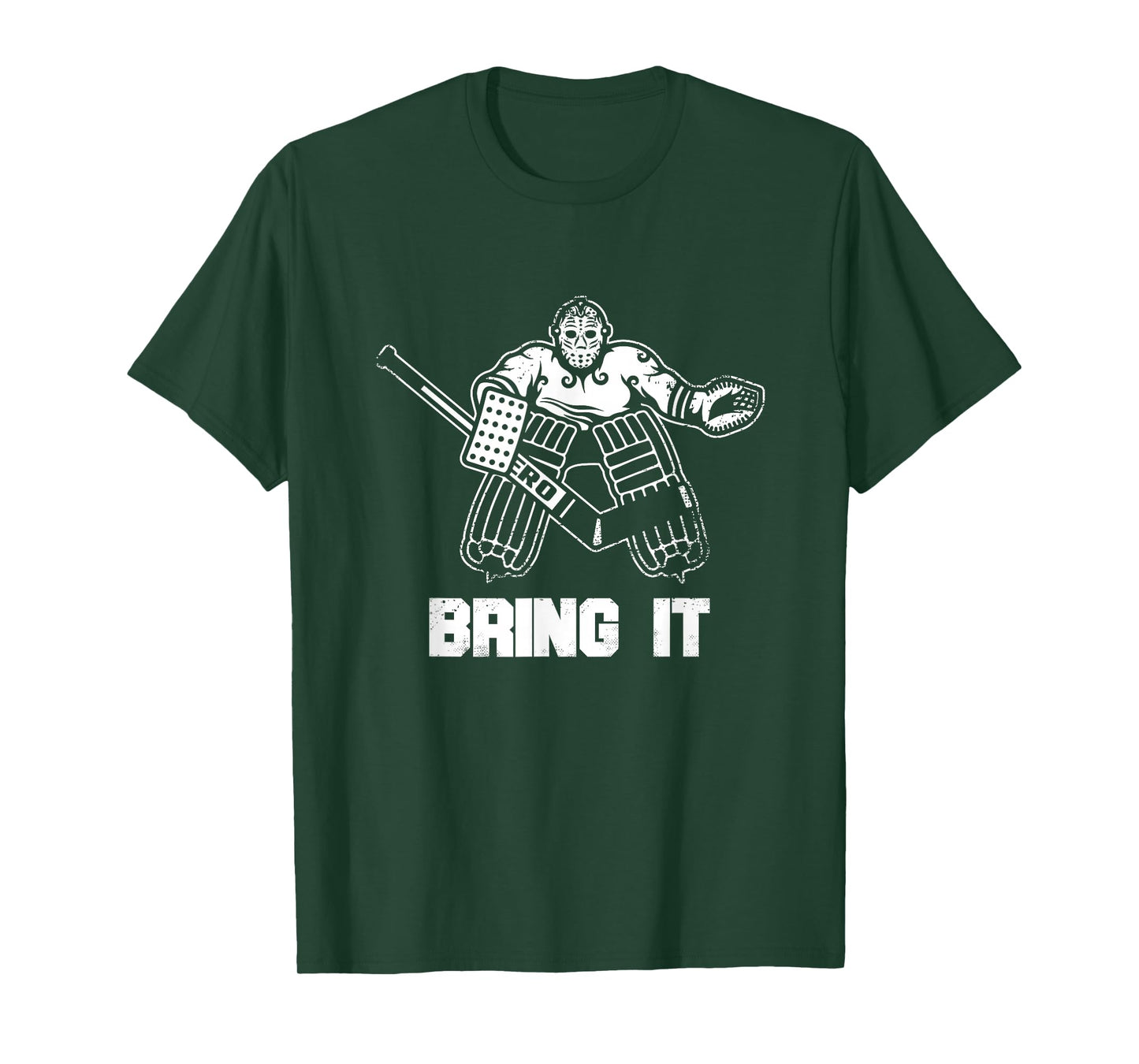 Funny Ice Hockey Player Gift Goalie Apparel Graphic T-Shirt