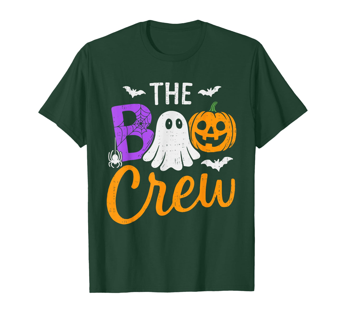 Spooky Squad Boo Ghost Crew Team Halloween Boys Girls Kids T-Shirt