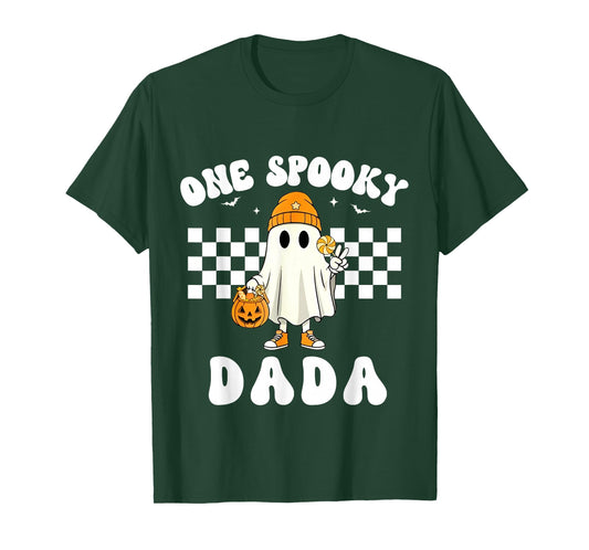 Funny One Spooky Dada of The 1st Birthday Boy Matching T-Shirt