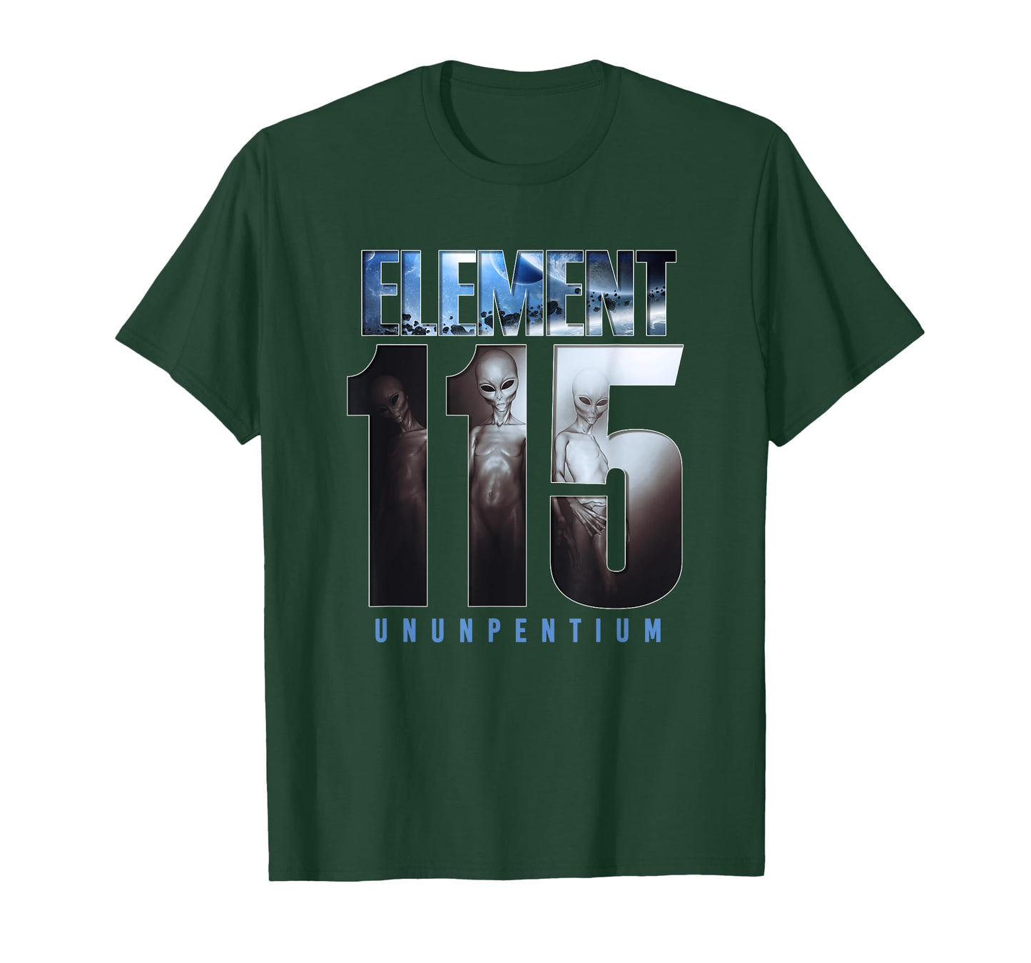 Element 115 - Ununpentium, Alien UFO, Area 51, Flying Saucer T-Shirt