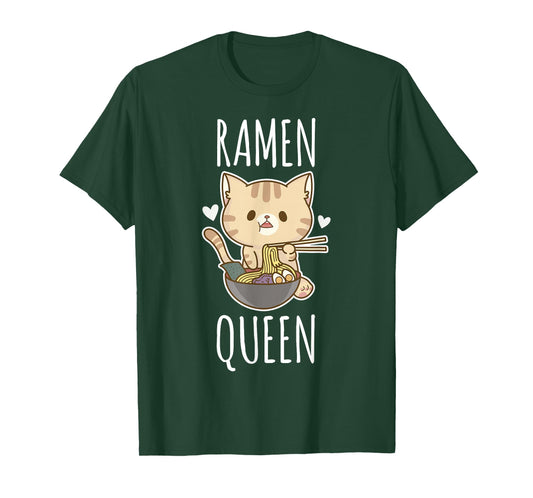 Ramen Queen - Cat Ramen Noodles T-Shirt