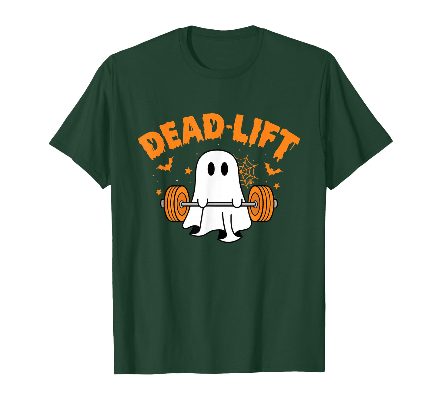Ghost Dead Lift Halloween Funny Ghost Gym Fitness Lover T-Shirt