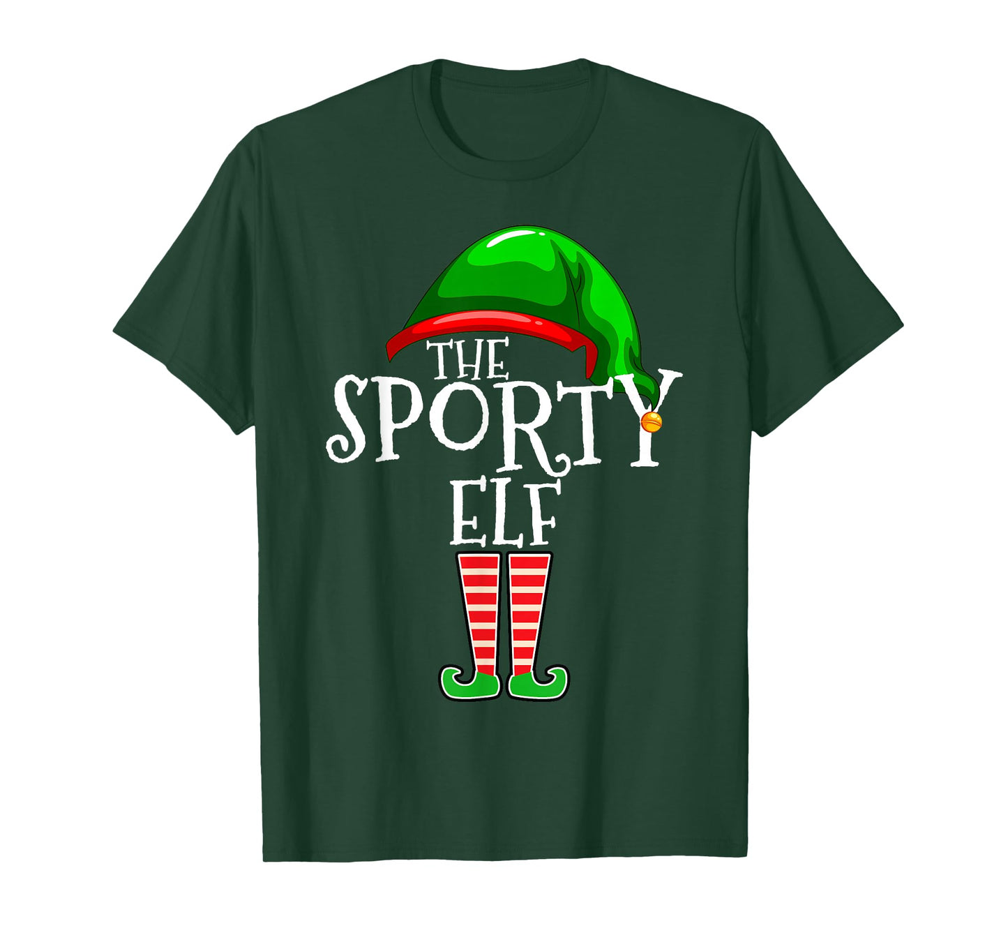 The Sporty Elf Family Matching Group Christmas T-Shirt