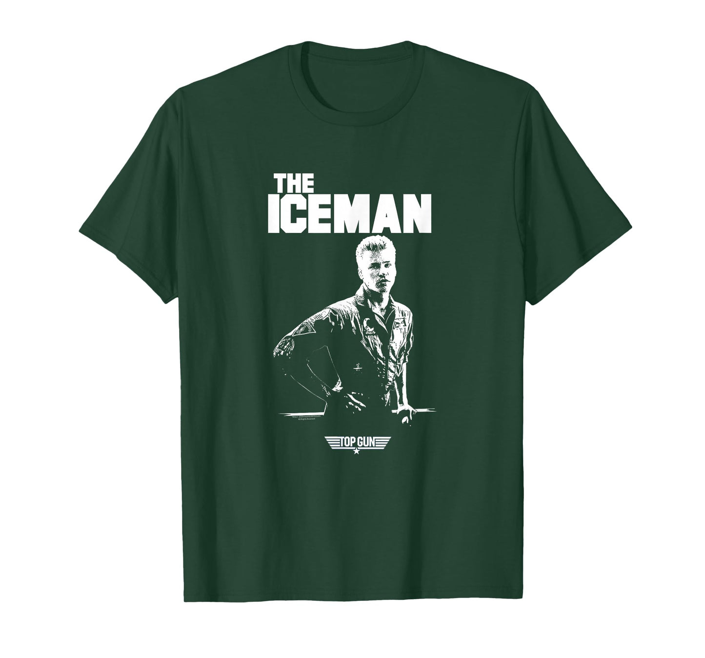Top Gun Iceman Photo Action Movie T-Shirt