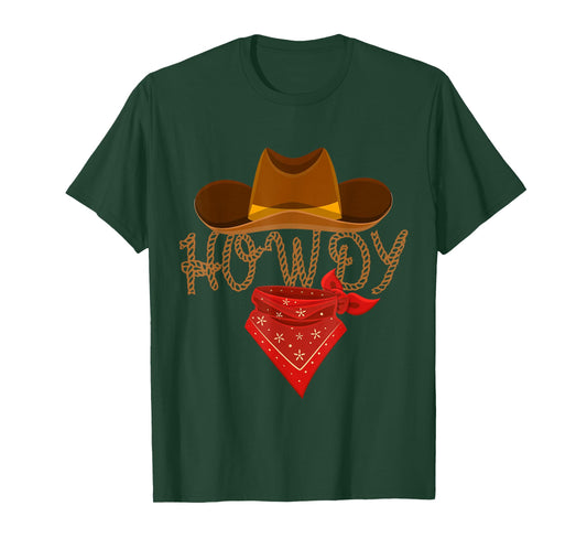 Distressed Howdy Cowboy T-Shirt