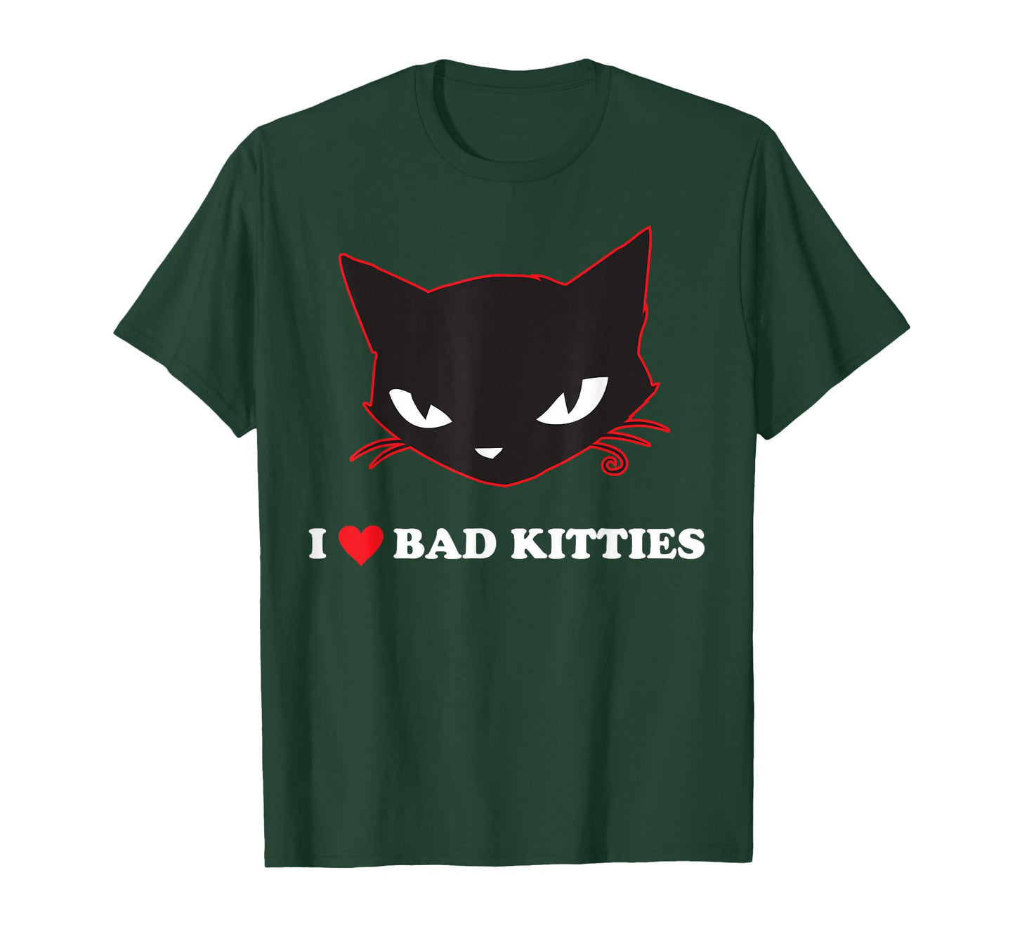 Emily The Strange I Heart Bad Kitties T-Shirt