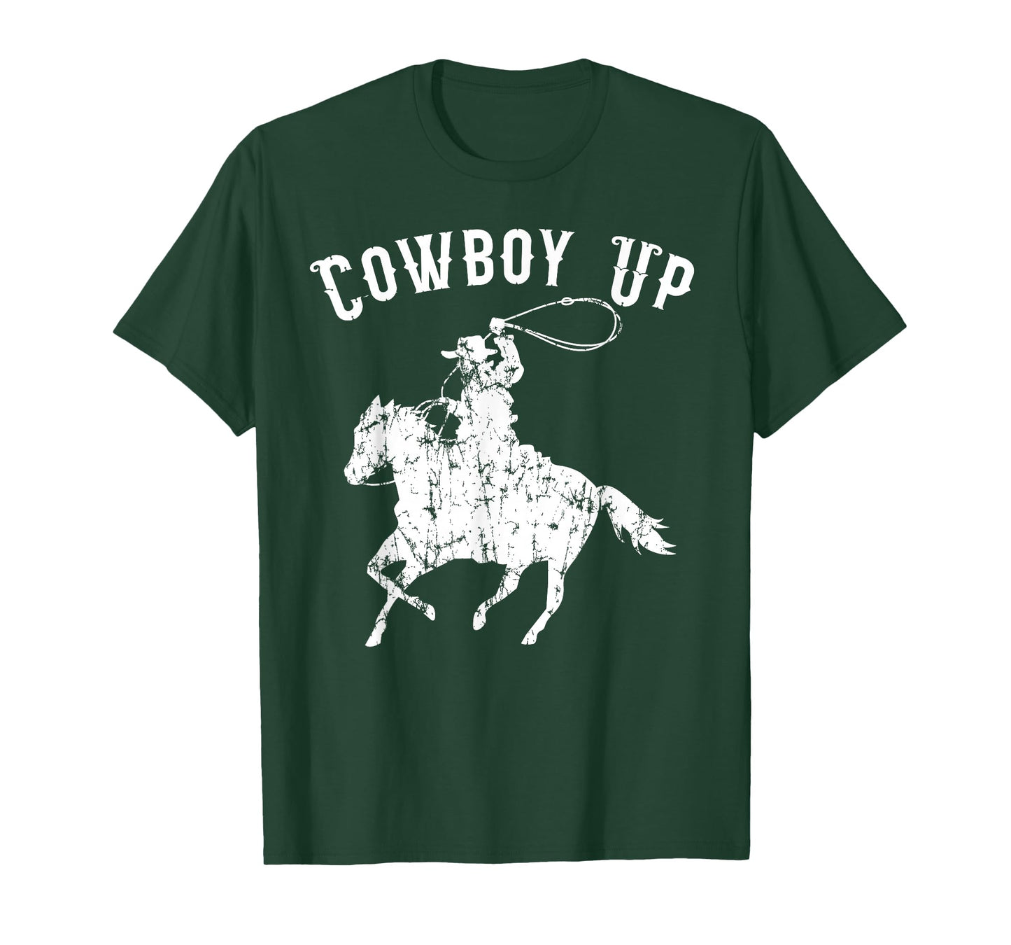 Cowboy Up Design for Rodeo Fans and Western Lover T-Shirt Small