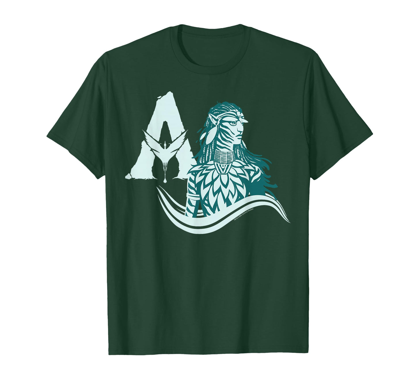 Avatar: Fire and Ash Neytiri Avatar Distressed Logo T-Shirt