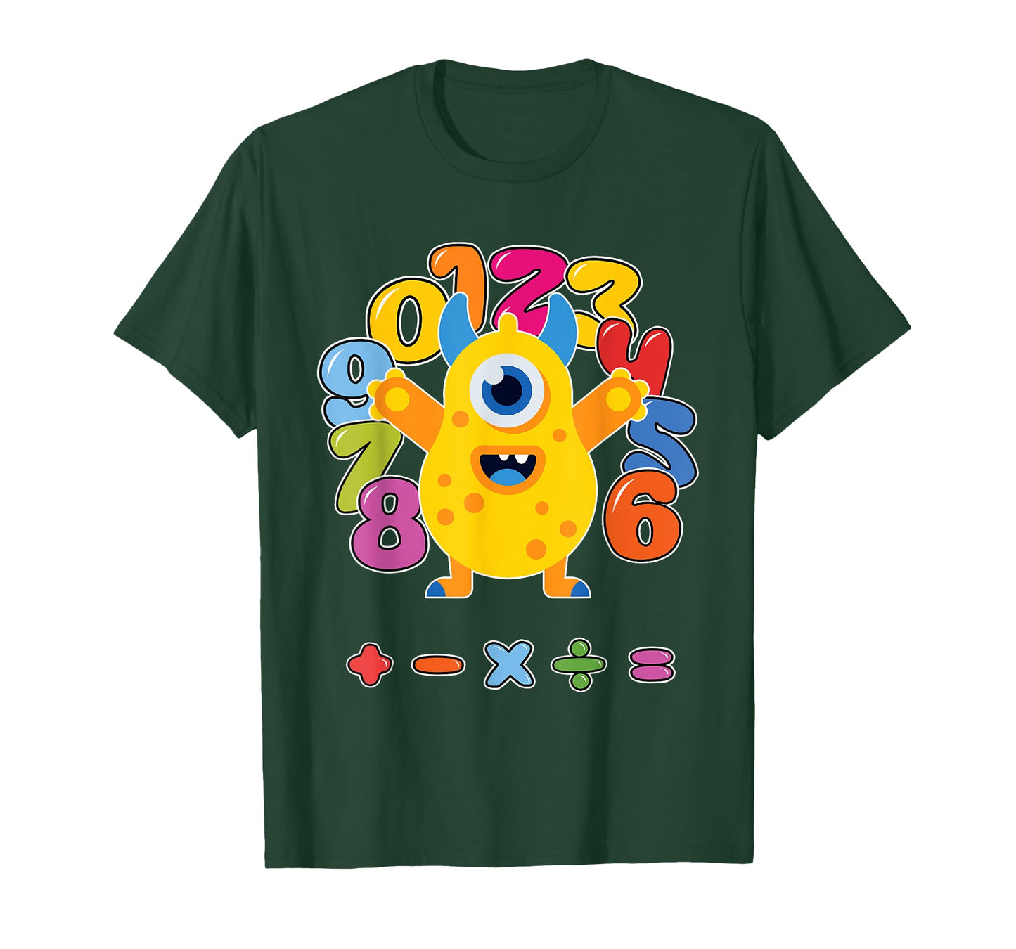 Number t shirts kids number day costume cool monster costume T-Shirt