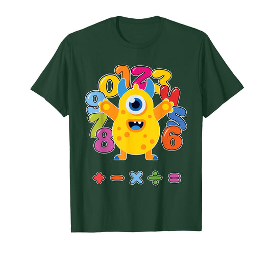 Number t shirts kids number day costume cool monster costume T-Shirt