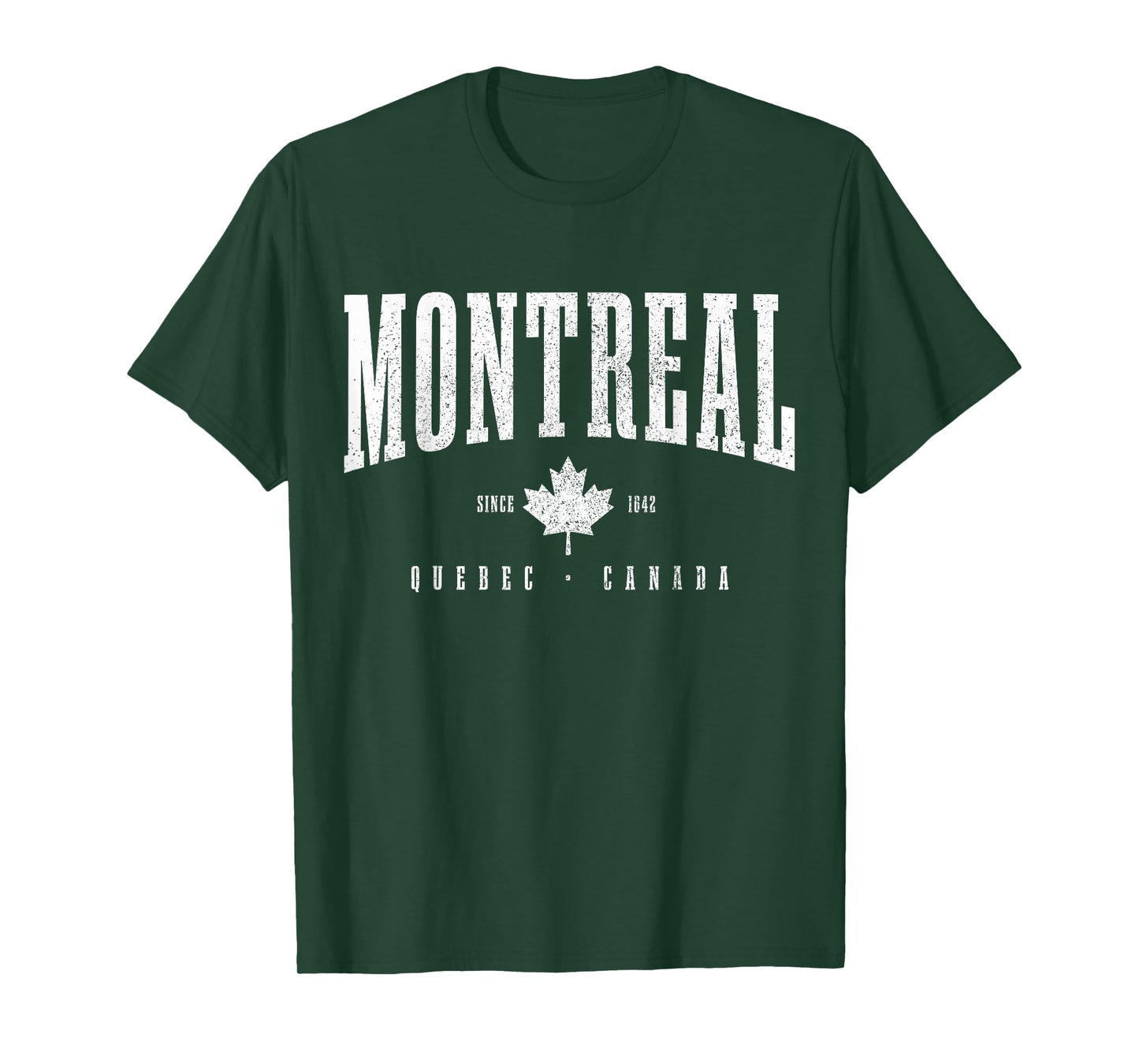 Montreal Est. 1642 Quebec Canada Maple Leaf Patriotic Pride T-Shirt