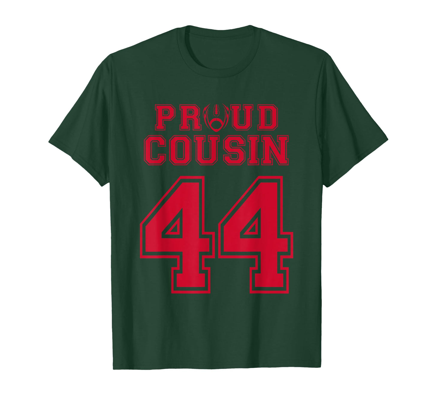 Custom Proud Football Cousin Number 44 R Personalized T-Shirt