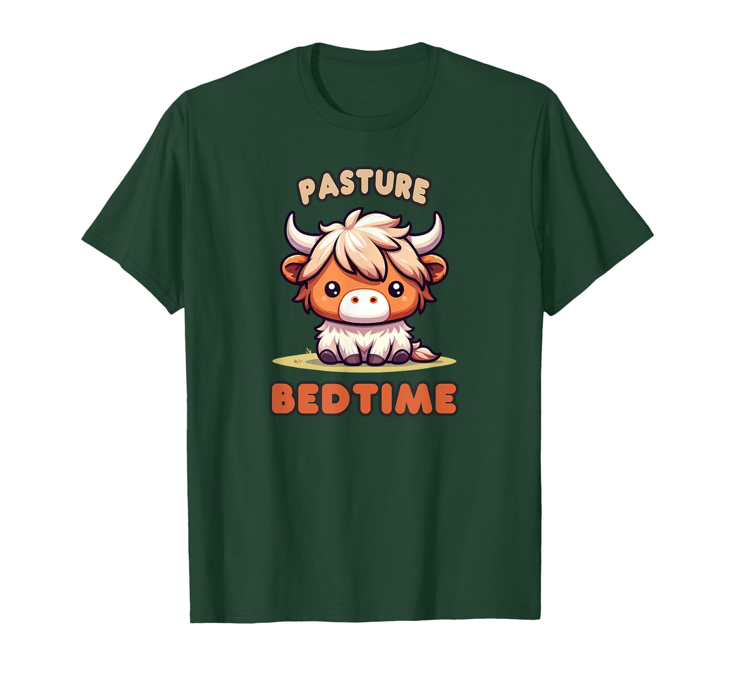Pasture Bedtime Micro Mini Highland Cow Cute Calf Funny Moo T-Shirt