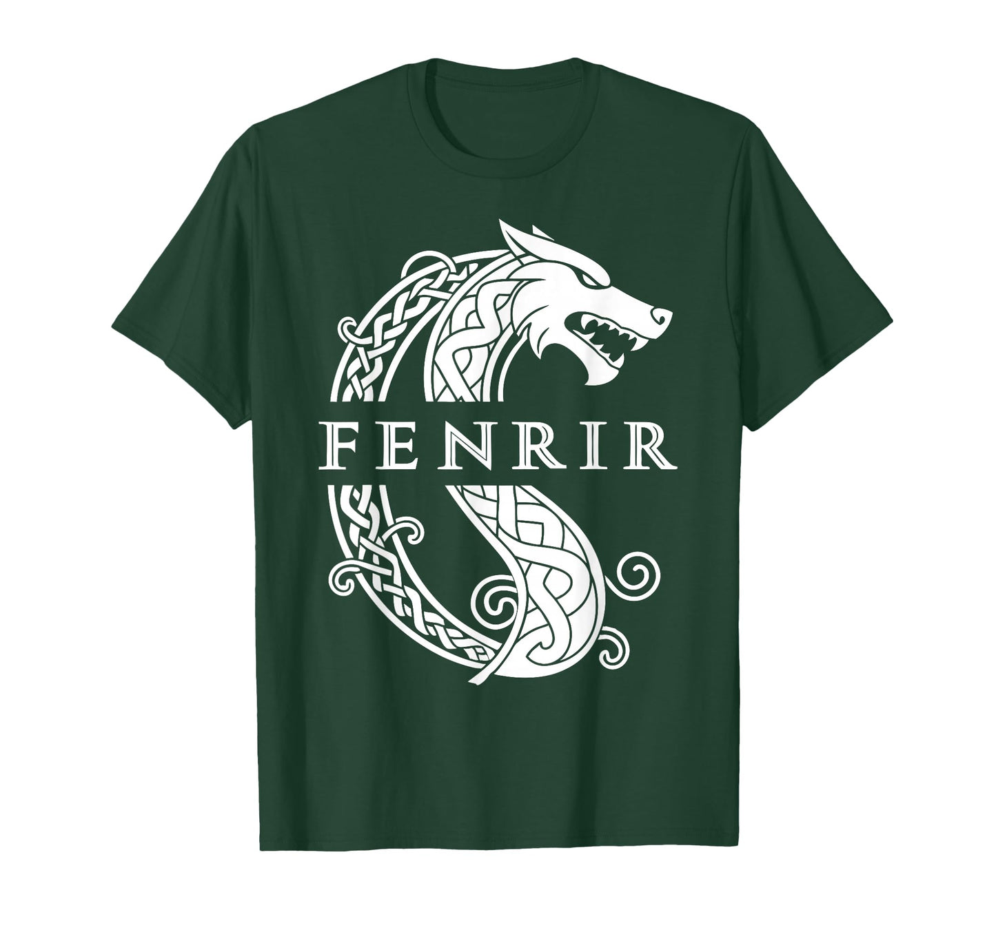 Norse Rustic Celtic Knotwork Fenrir T-Shirt